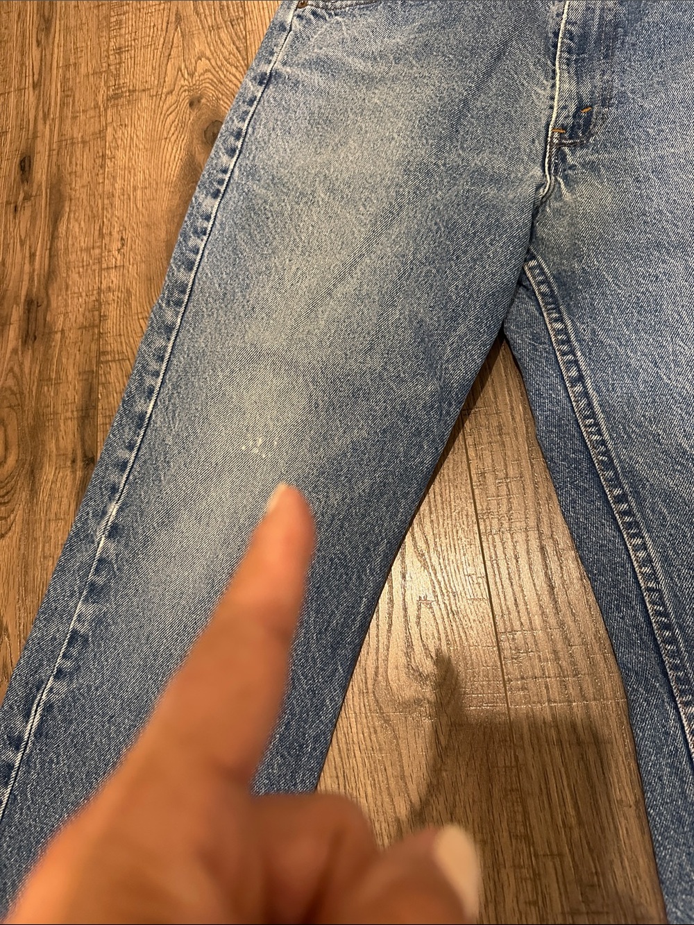Vintage 1985 Levi’s 501 Orange Tab Jeans 34x30 USA Faded Distressed Hem - Picture 12 of 17